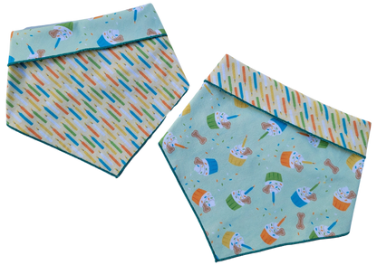 Pupcake Party Reversible Bandana